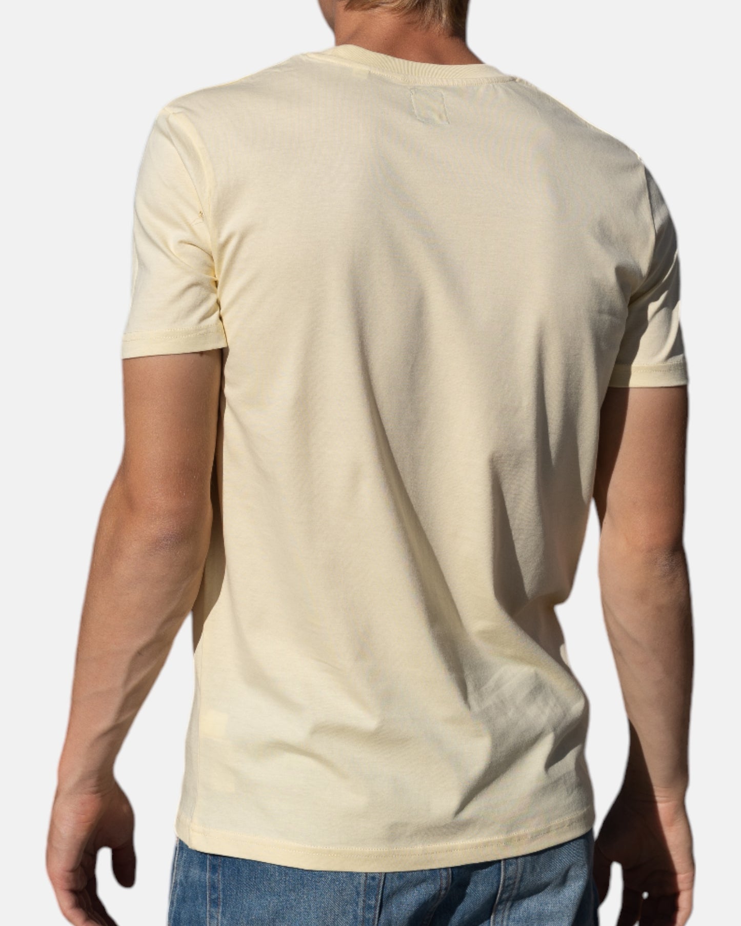 Icon logo t-shirt in 100% organic cotton - Light yellow