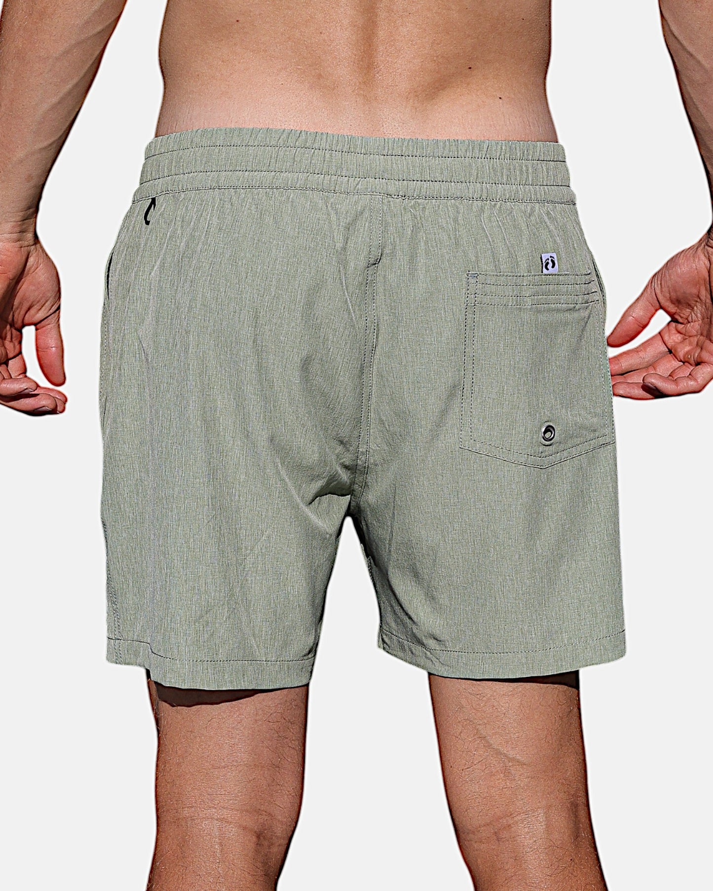 Swim shorts with inner breif - Green