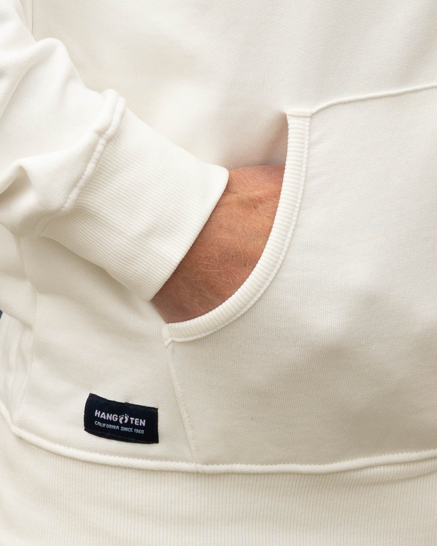 Icon Feet Organic Cotton Hoodie - Off White