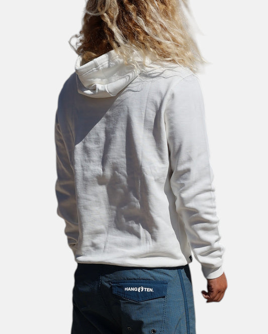 Classic Logo Organic Cotton Hoodie - Off White