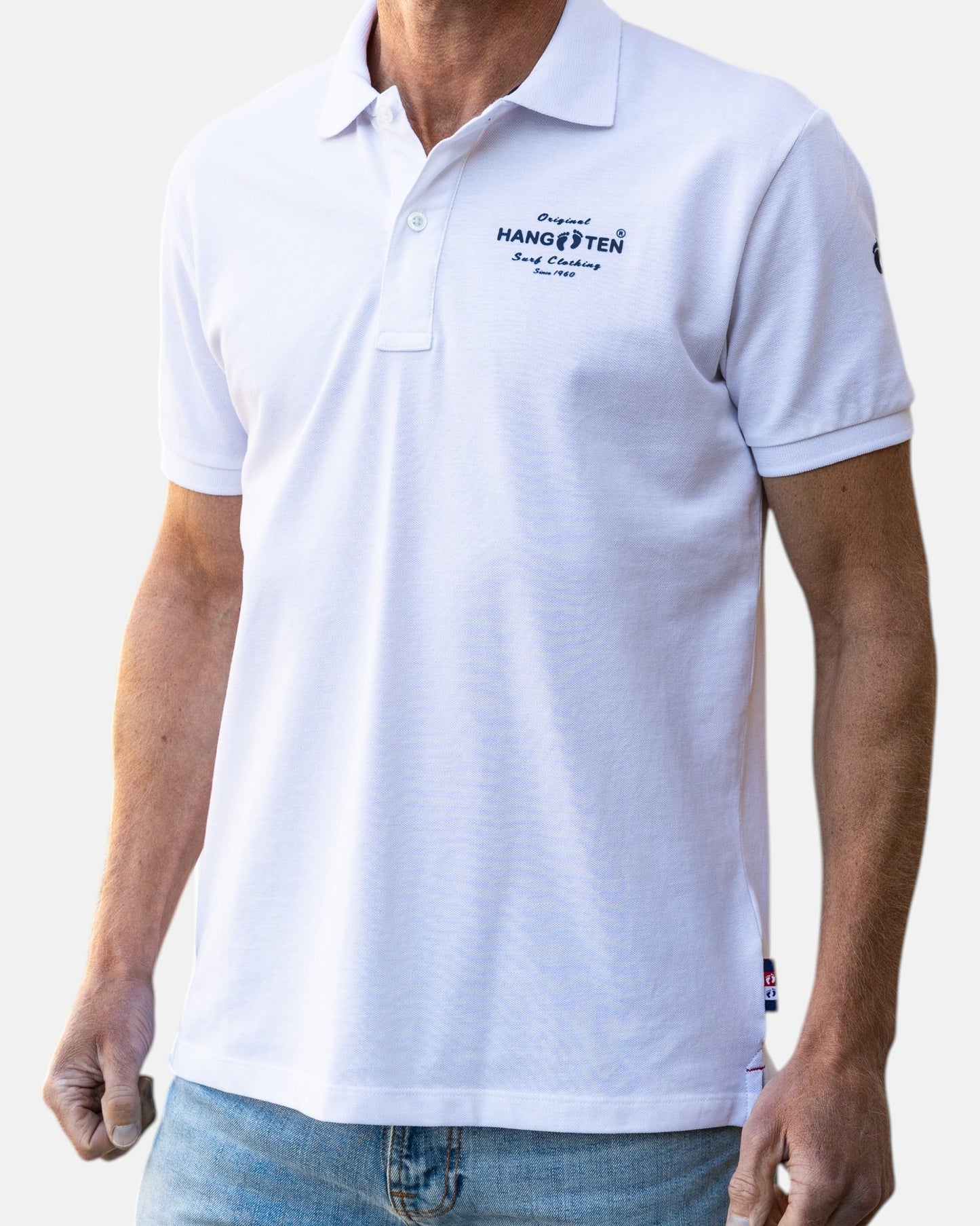 Classic Logo Organic Cotton Polo Shirt - White