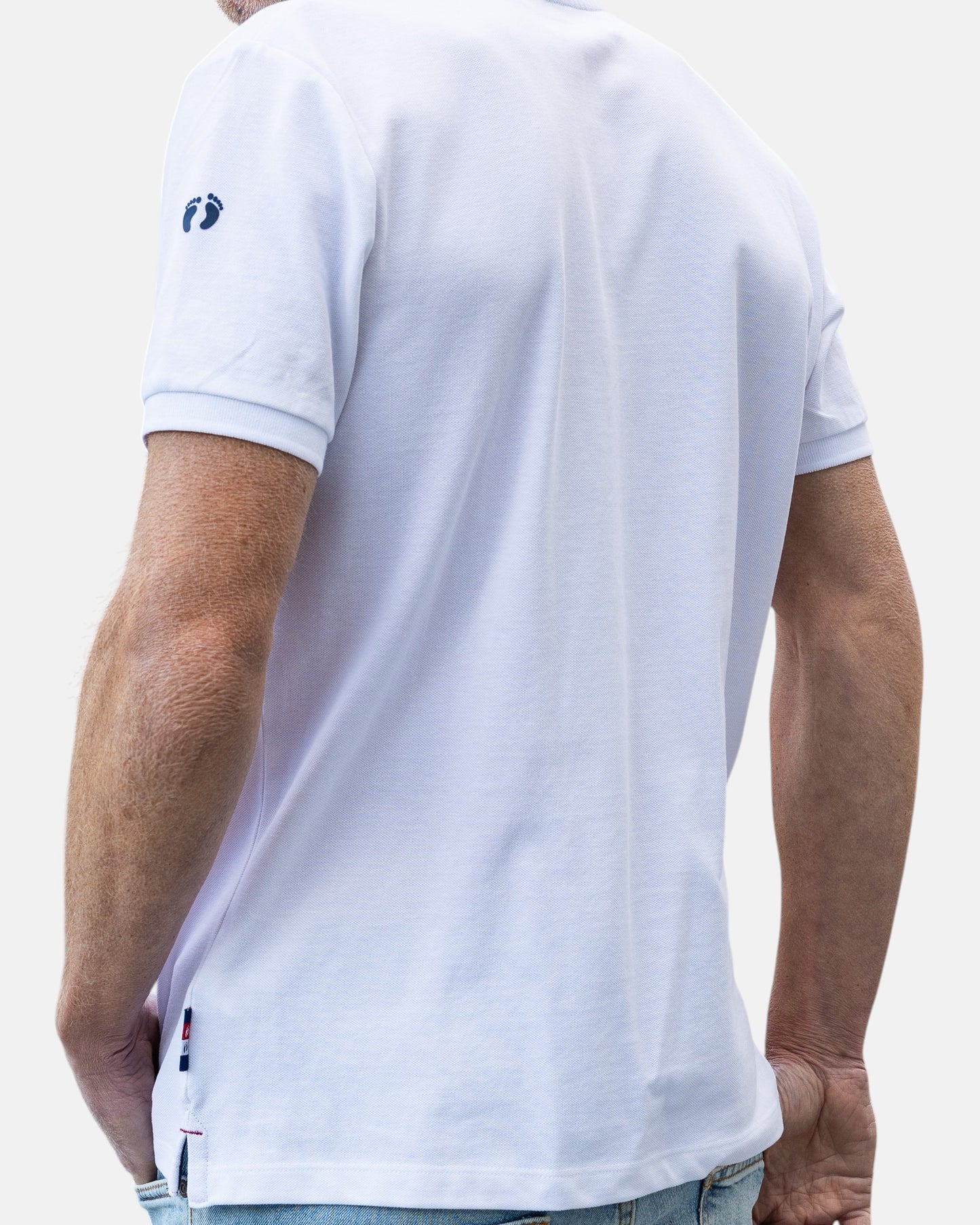 Classic Logo Organic Cotton Polo Shirt - White