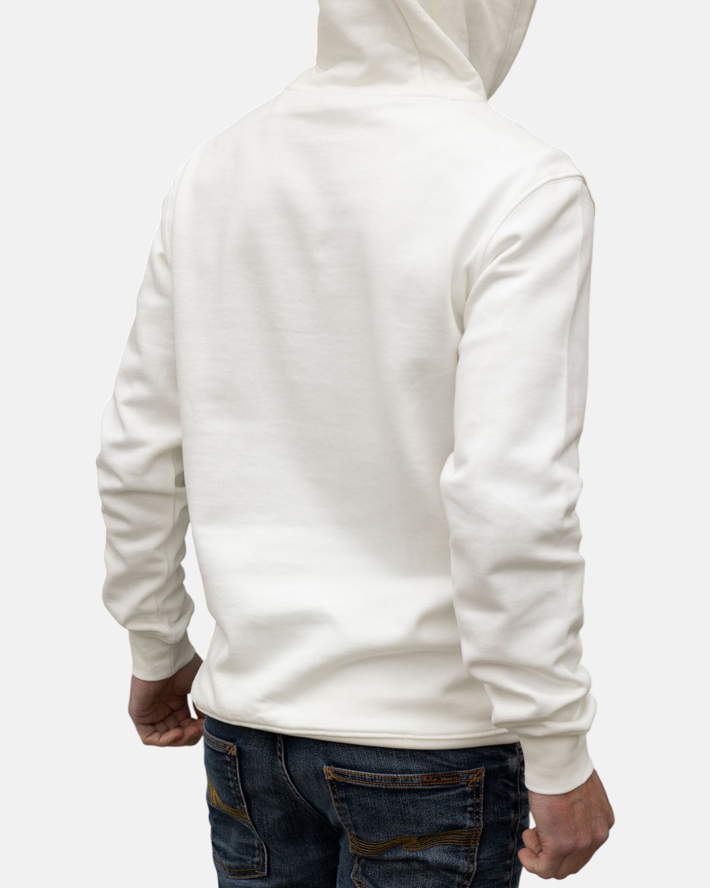 Cross Board Retro Organic Cotton Hoodie - Off White