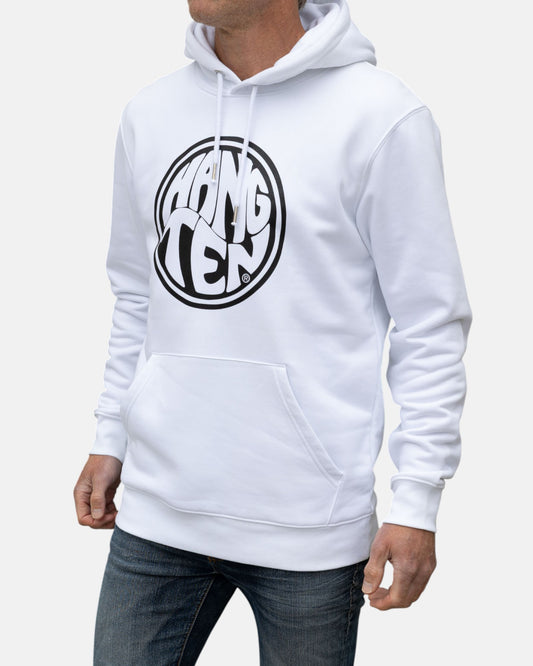 Hang Ten Surfer Kapuzenpullover – Weiß