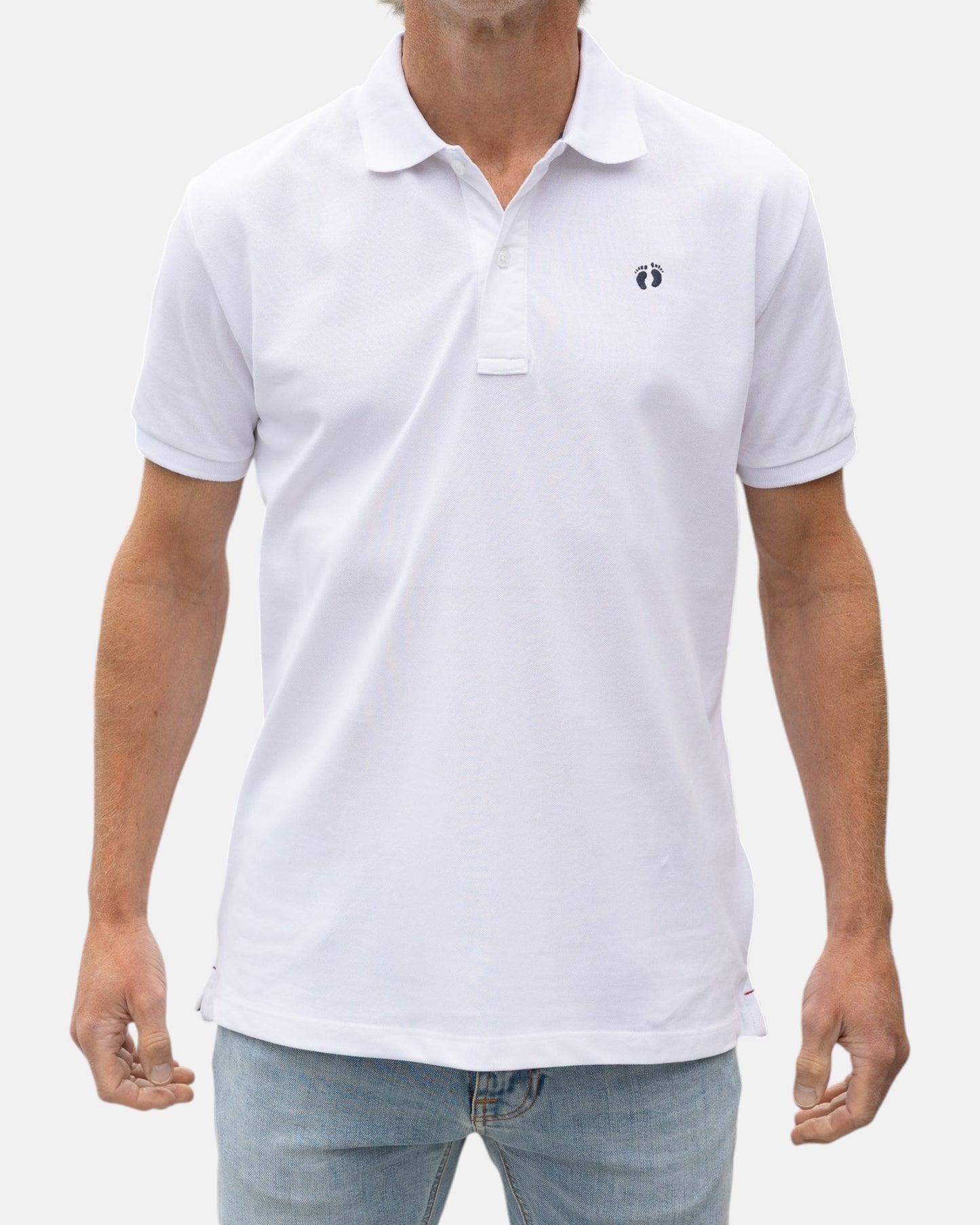 Icon Organic Cotton Polo Shirt - White