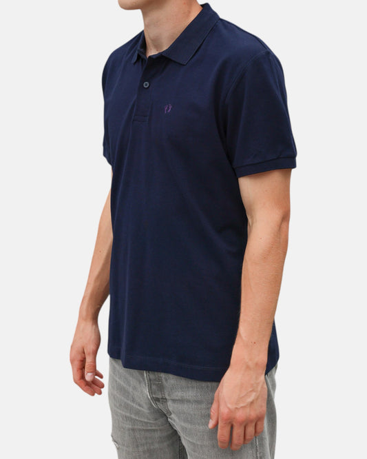 Icon Organic Cotton Polo Shirt - French Navy