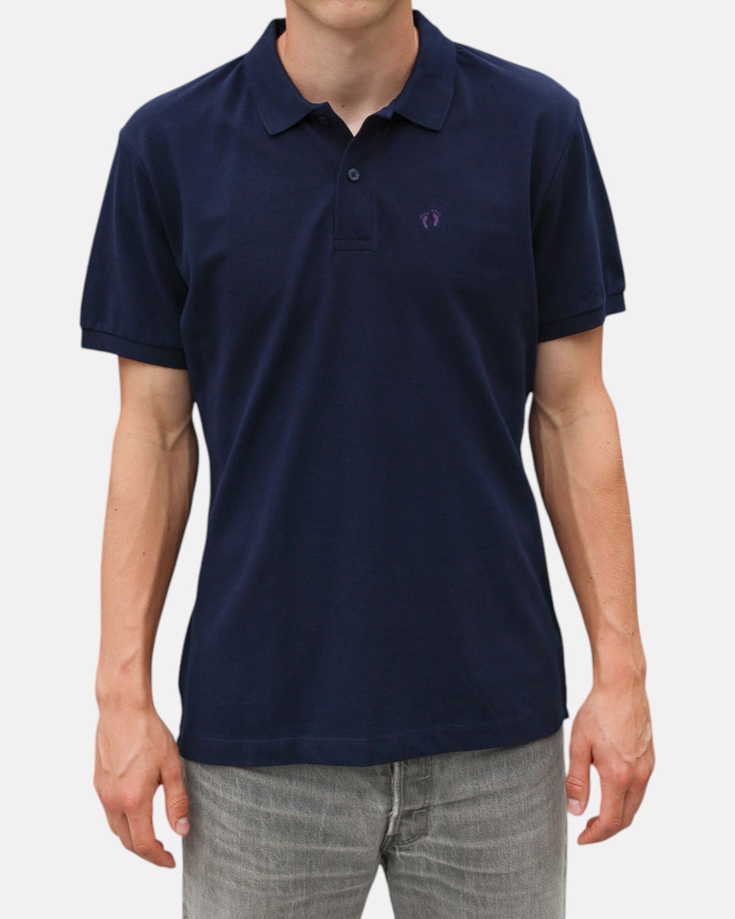 Icon Organic Cotton Polo Shirt - French Navy