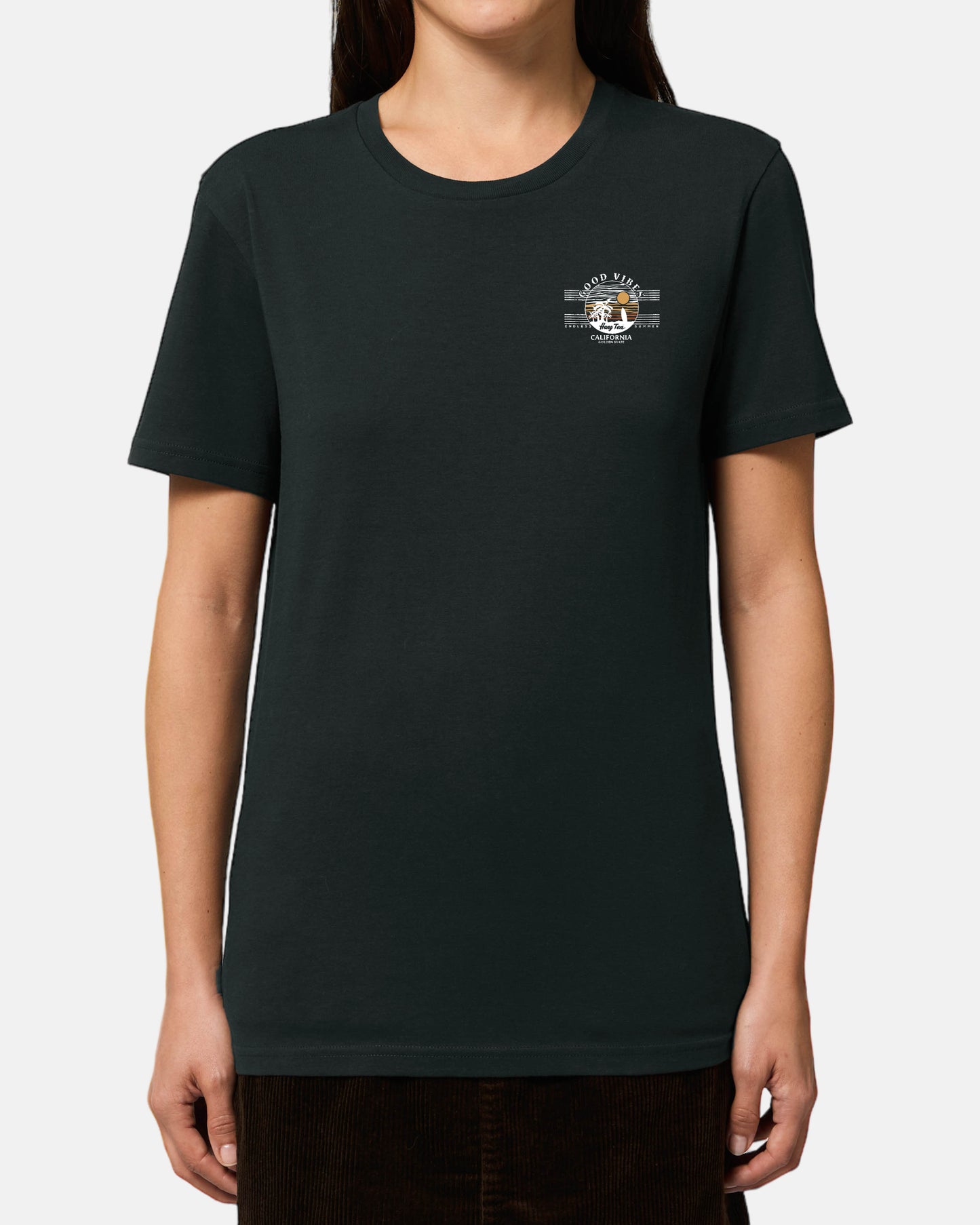 T-shirt Hang Ten Good Vibes pour femme - Noir