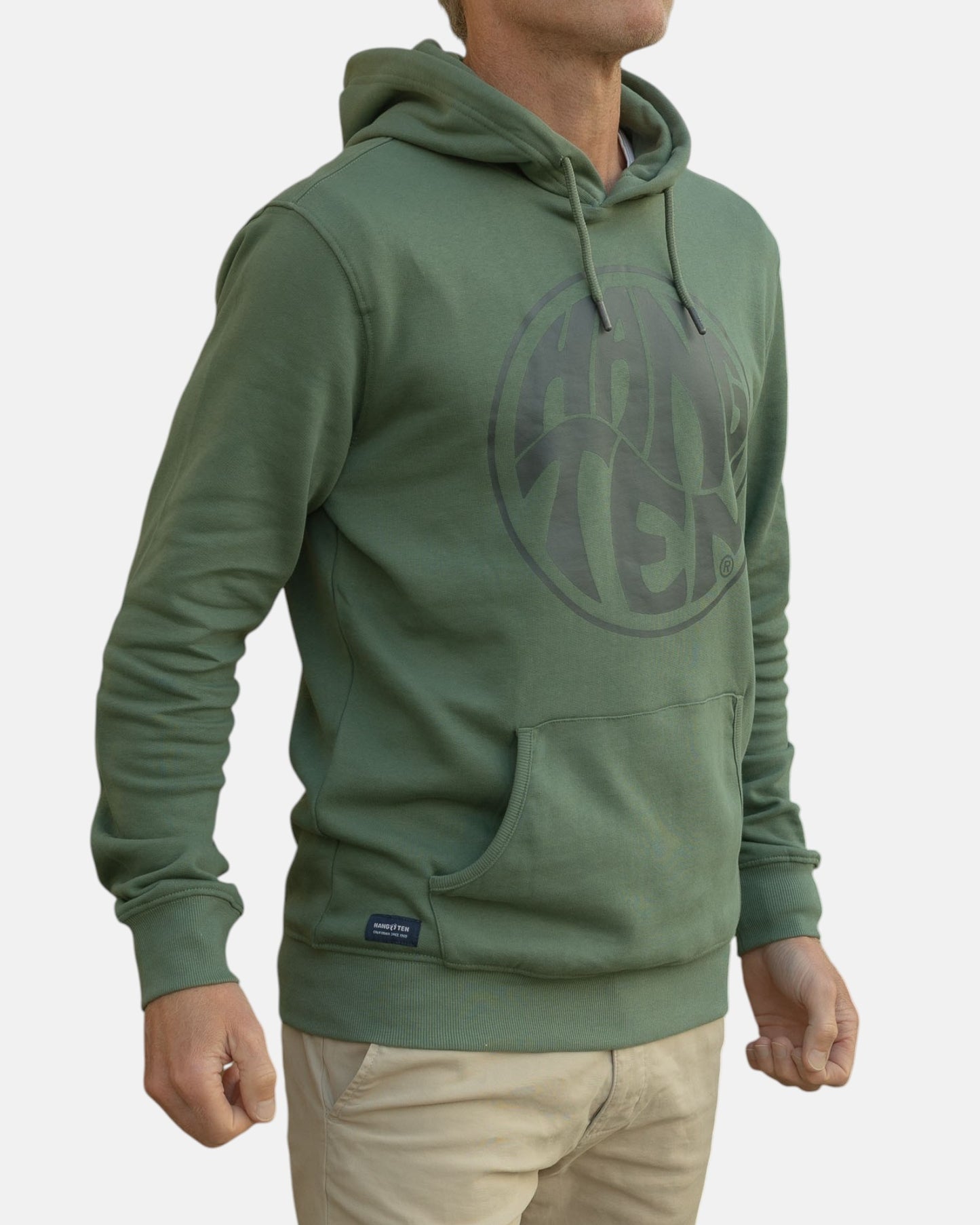 Vintage Logo Organic Cotton Hoodie - Laurel Wreath