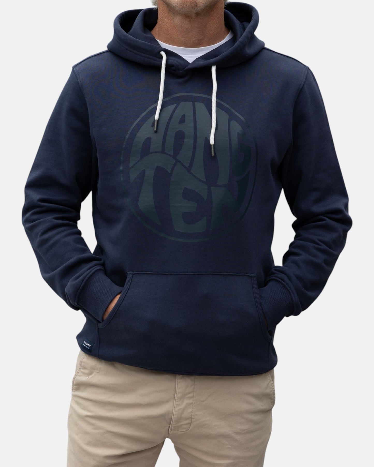Vintage Logo Organic Cotton Hoodie - Mood Indigo