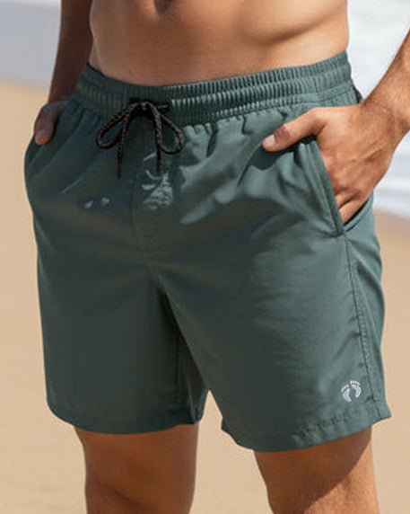 Hybrid Swim Shorts - Green kahki - SwimshortsHang Ten
