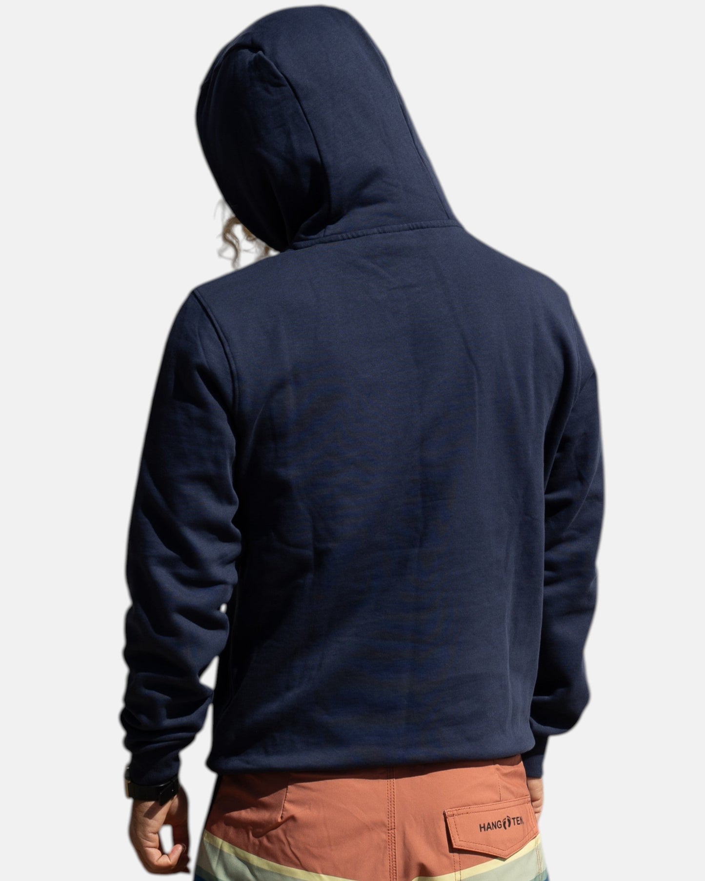 Vintage Logo Organic Cotton Hoodie - Mood Indigo - HuvtröjorHang Ten