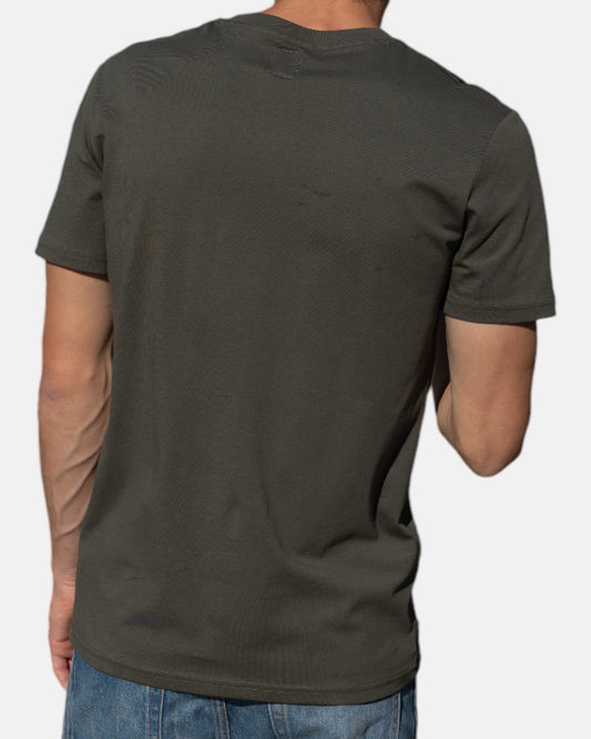 Icon logo t-shirt in 100% organic cotton - Green khaki