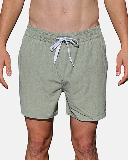 Badeshorts mit Innenhose – Grün