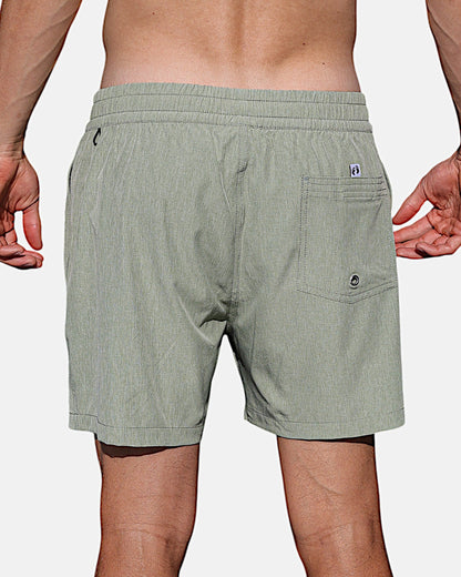Badeshorts mit Innenhose – Grün