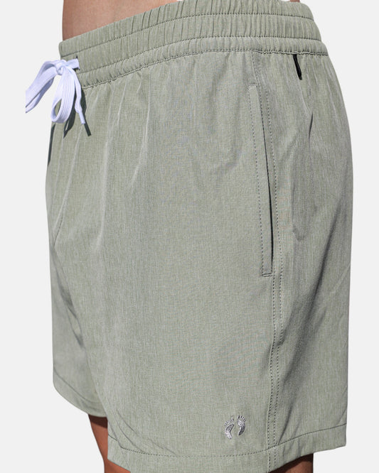 Swim shorts with inner breif - Green