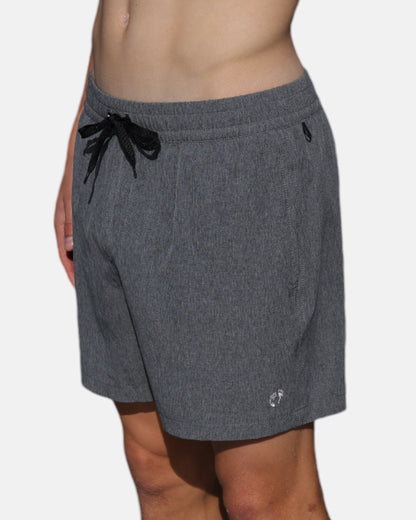 Badeshorts mit Innenhose – Dunkelgrau
