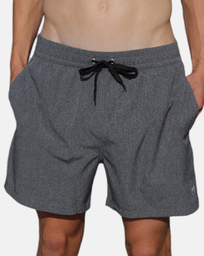 Badeshorts mit Innenhose – Dunkelgrau