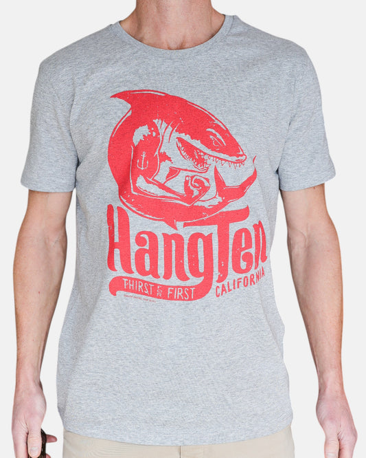 Hang Ten Shark T-shirt – Heather Grey