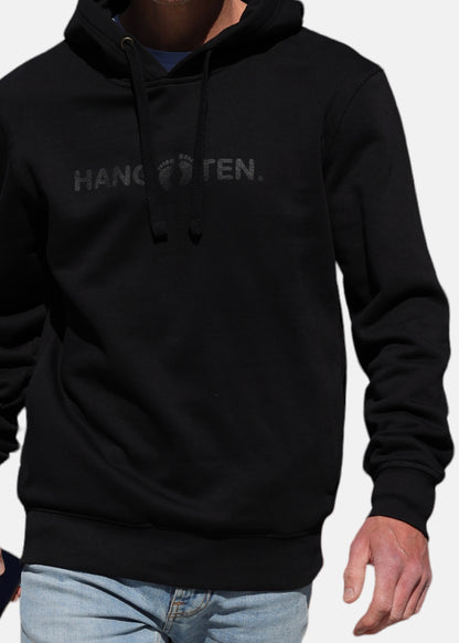 Hang Ten Classic Logo Kapuzenpullover – Schwarz