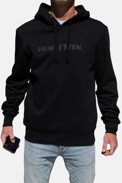 Hang Ten Classic Logo Kapuzenpullover – Schwarz
