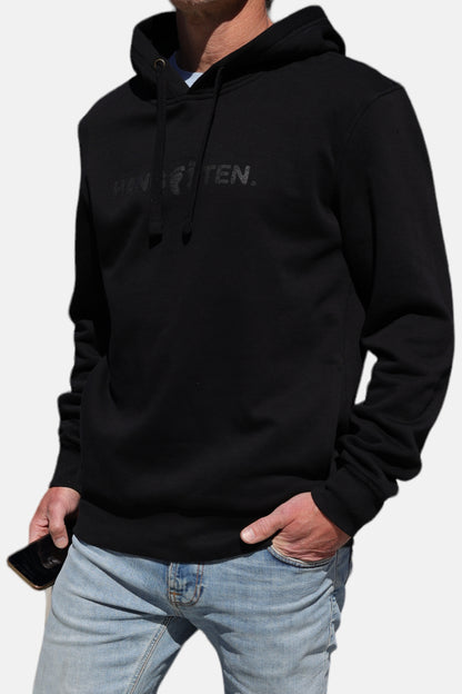 Hang Ten Classic Logo Kapuzenpullover – Schwarz