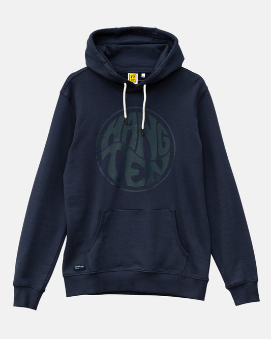 Vintage Logo Organic Cotton Hoodie - Mood Indigo