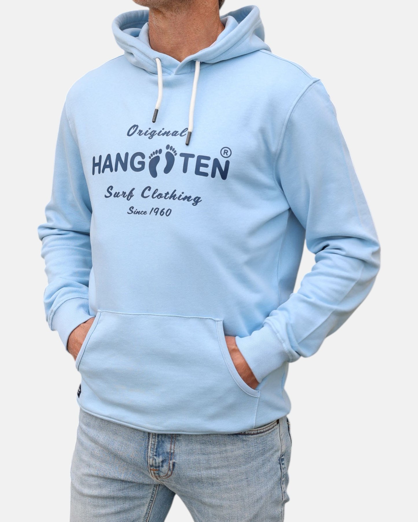 Classic Logo Organic Cotton Hoodie - Powder Blue