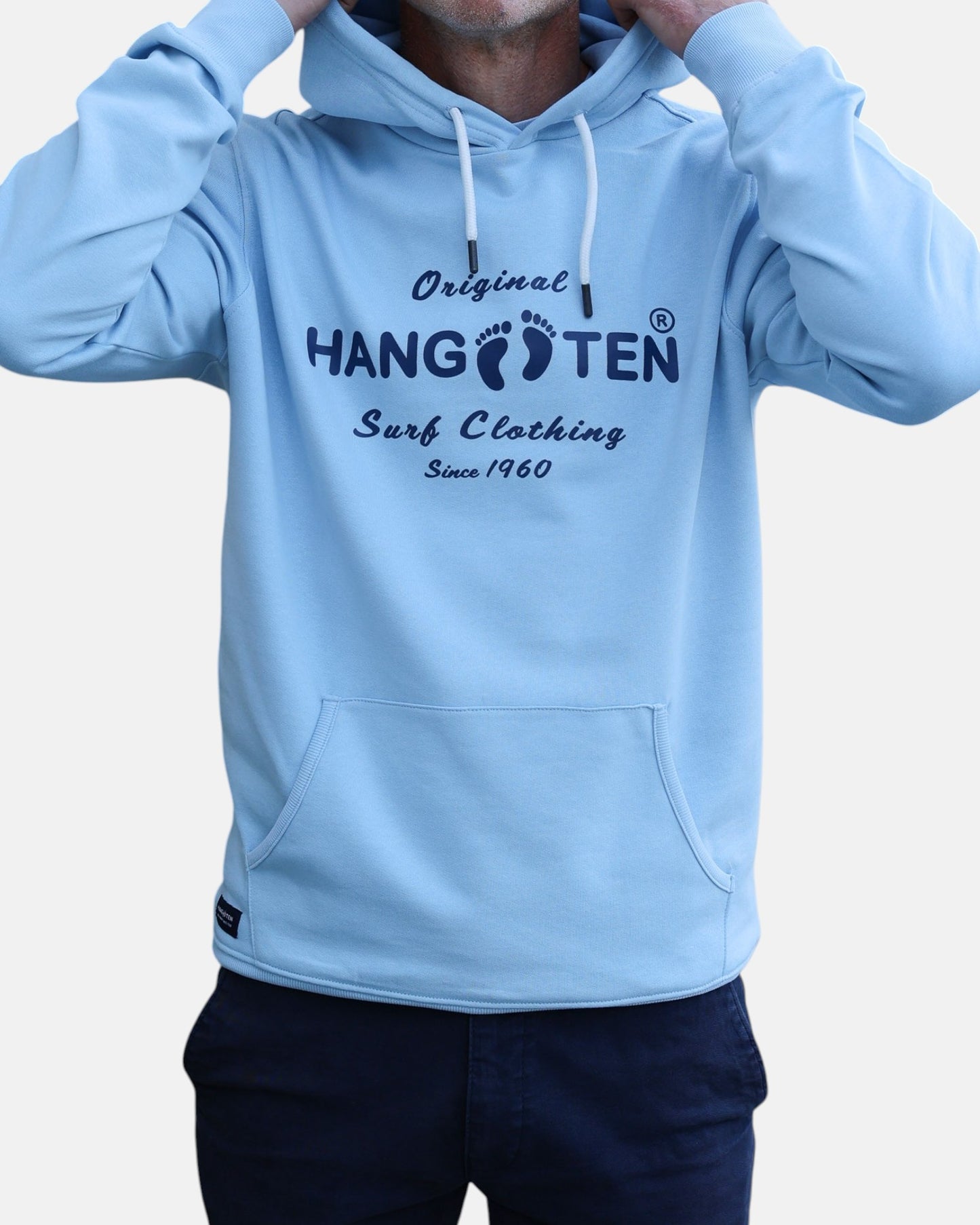 Classic Logo Organic Cotton Hoodie - Powder Blue