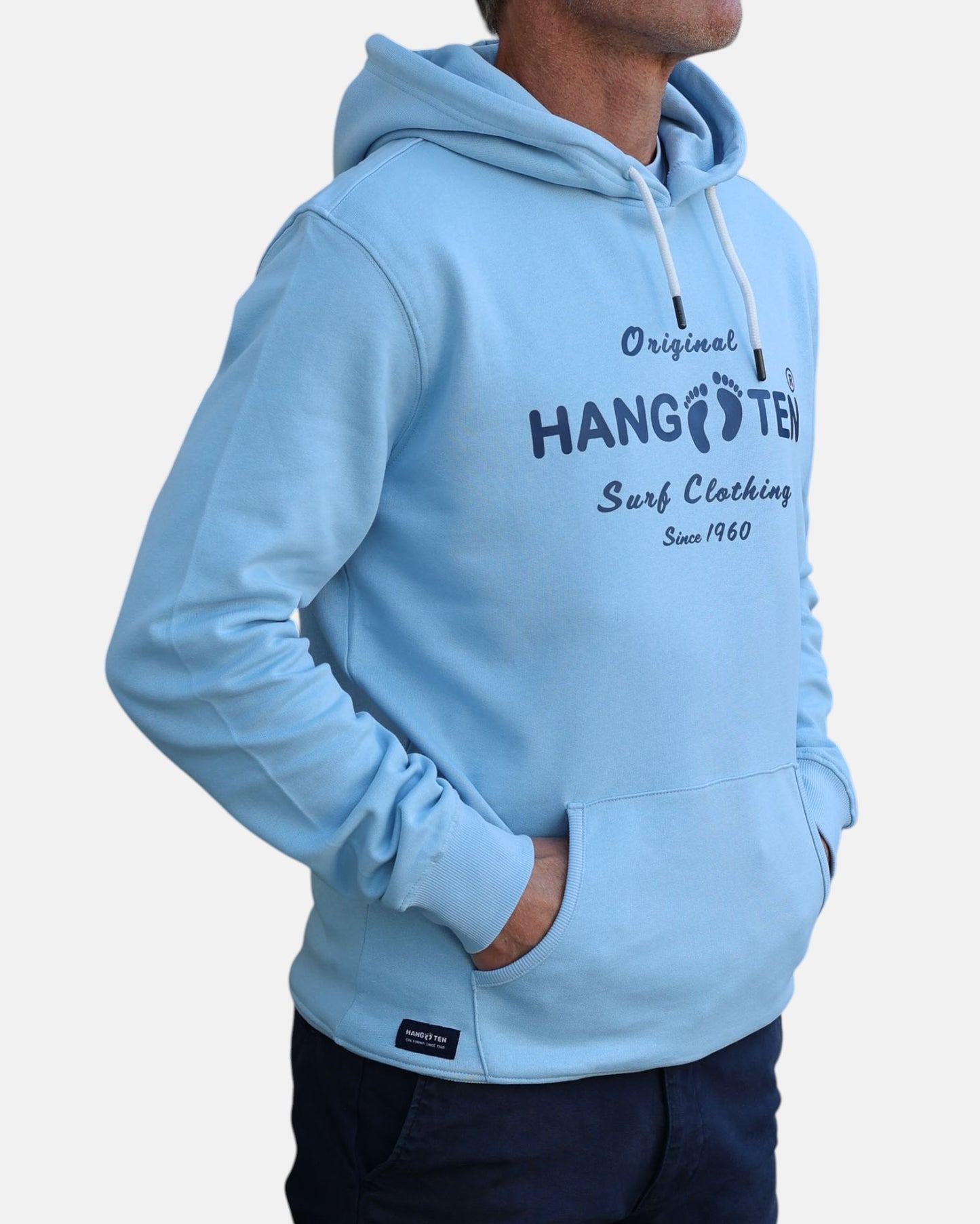 Classic Logo Organic Cotton Hoodie - Powder Blue