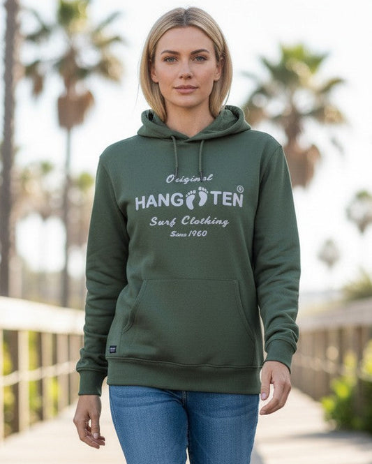 Classic Logo Organic Cotton Hoodie - Laurel Wreath W