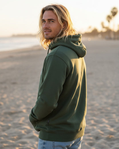 Classic Logo Organic Cotton Hoodie - Laurel Wreath