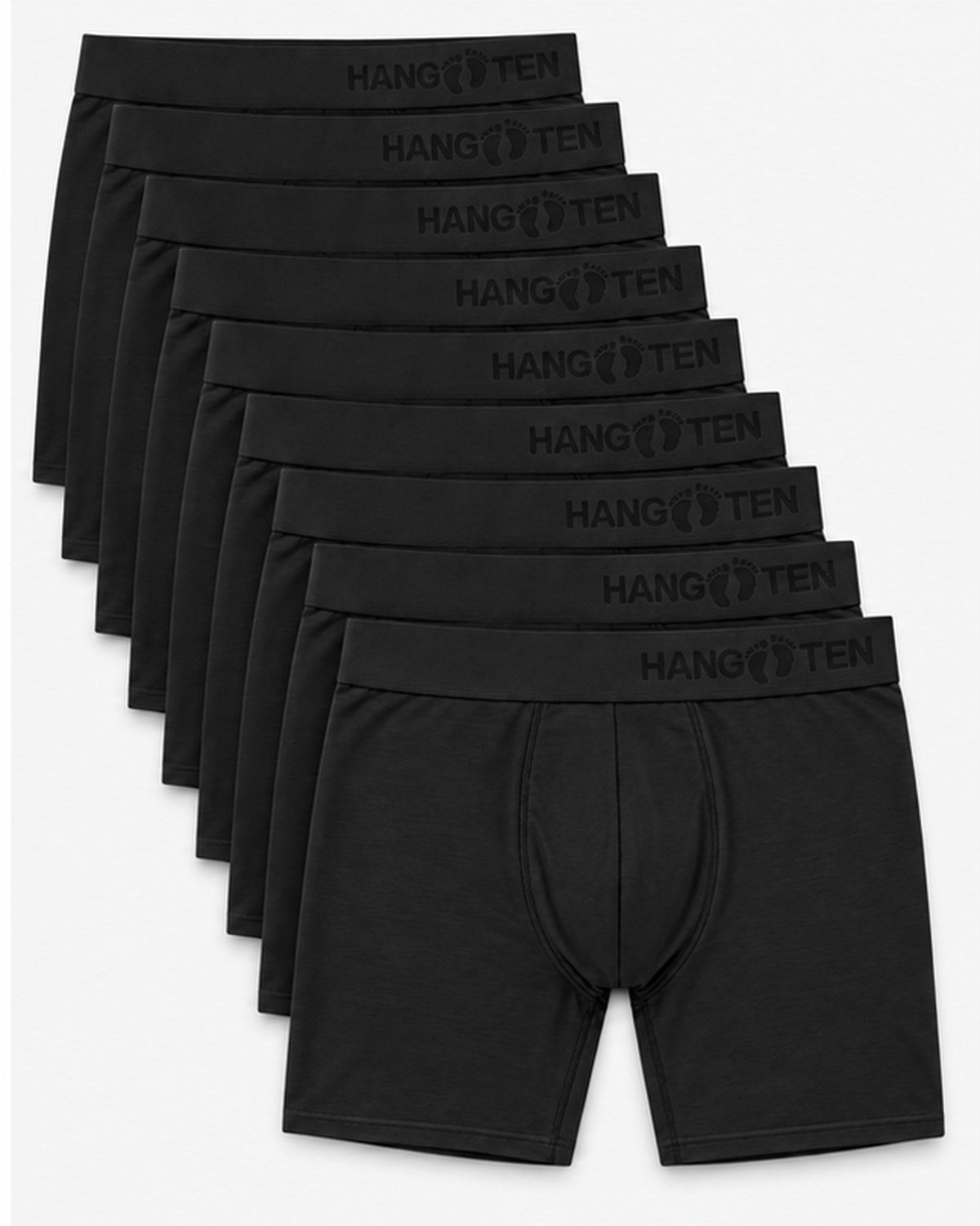 Hang Ten Bamboo Boxers Black 10-pack