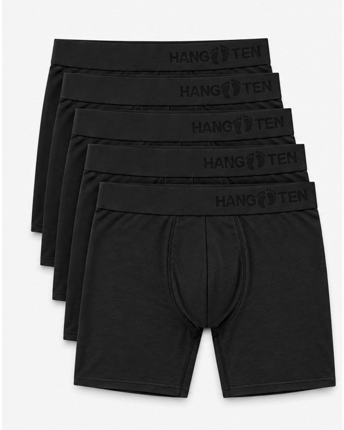 Hang Ten Bamboo Boxers Black 5-pack