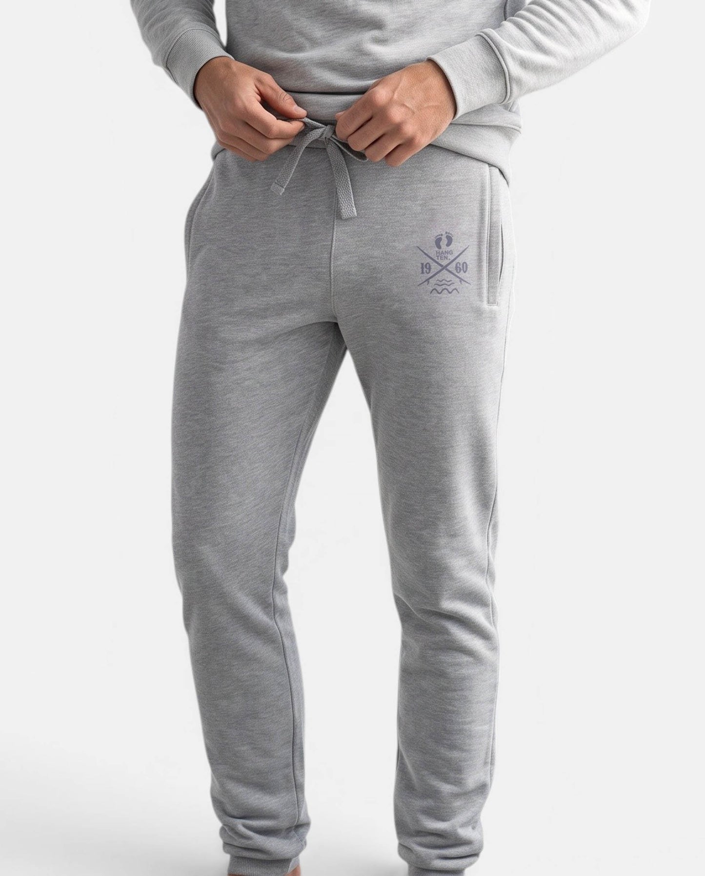 Cross Boards Sweatpants - Grey melange
