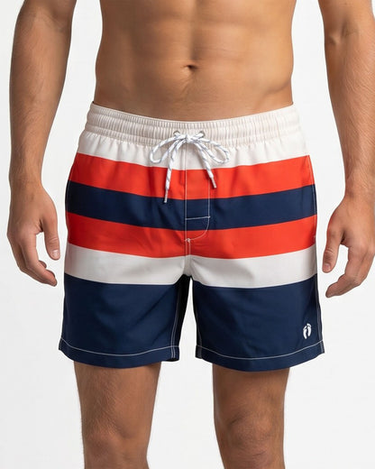 Heritage Stripe Swim Shorts