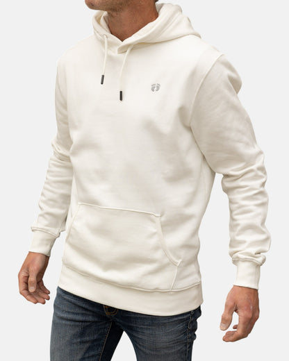 Icon Feet Organic Cotton Hoodie - Off White