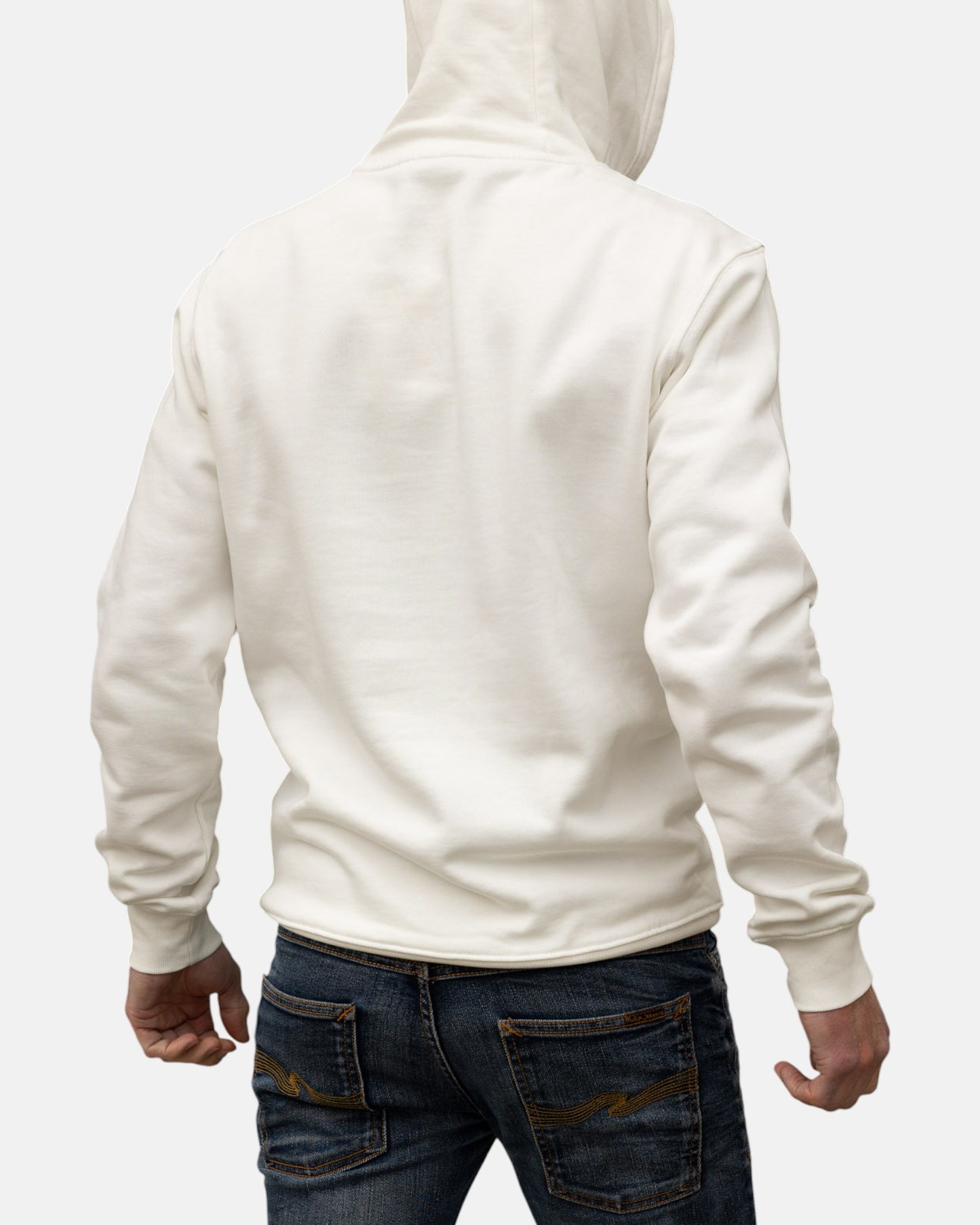 Icon Feet Organic Cotton Hoodie - Off White