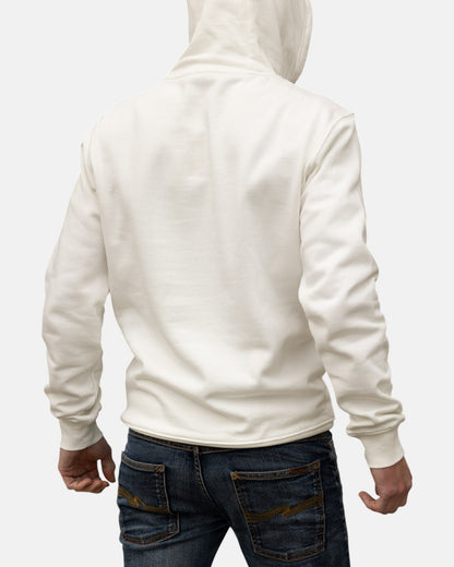 Icon Feet Organic Cotton Hoodie - Off White