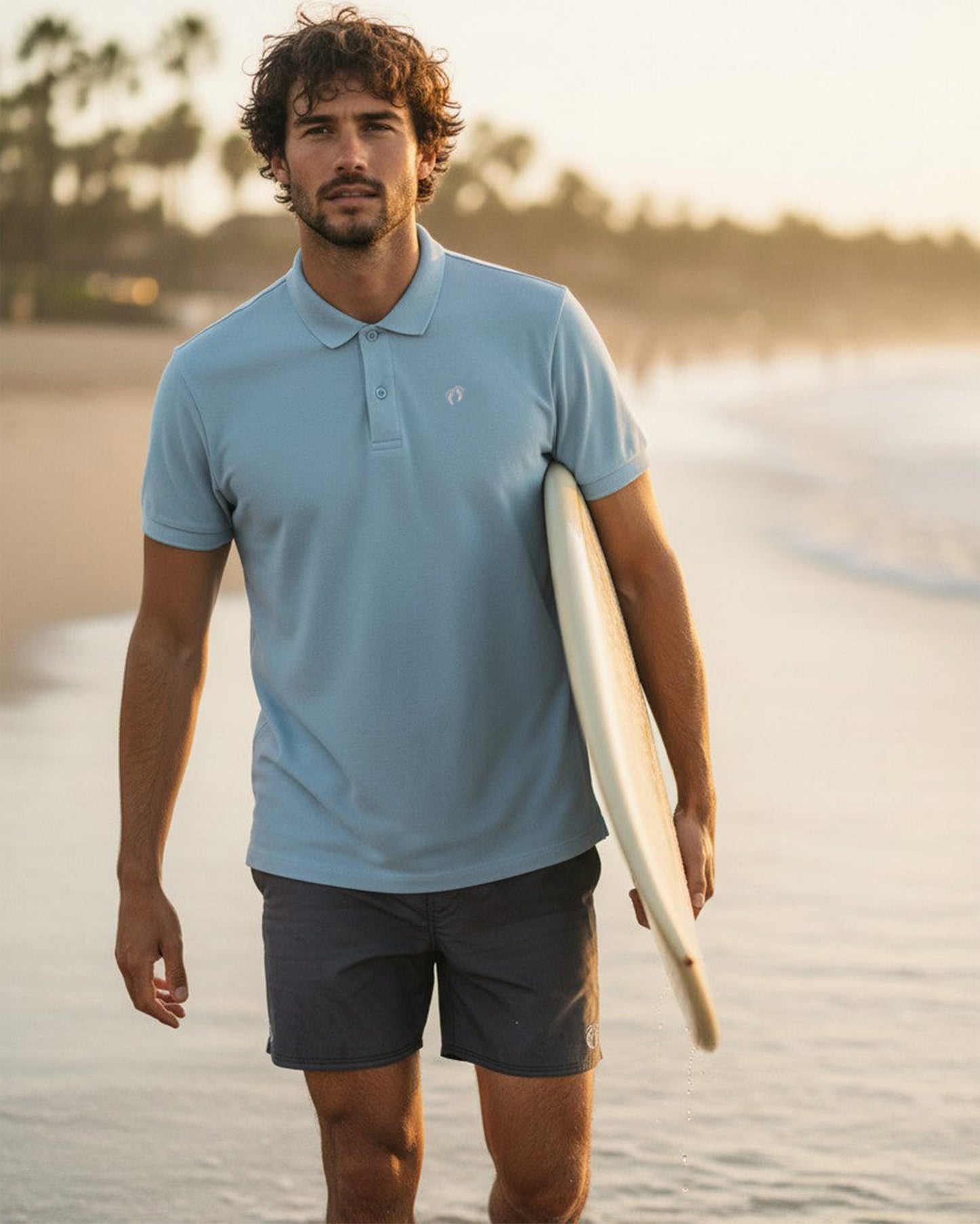 Icon Polo Shirt - Sky Blue
