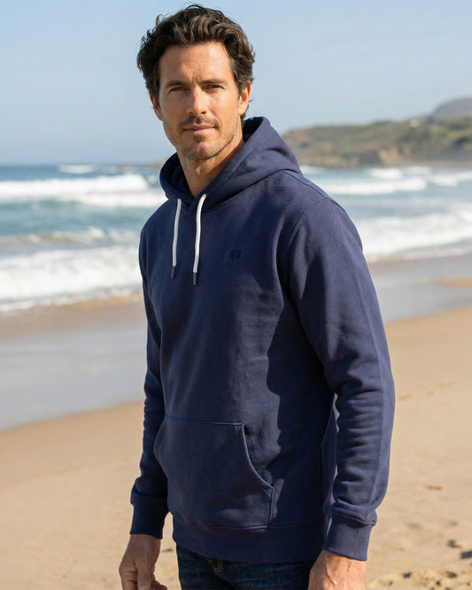 Icon Feet Organic Cotton Hoodie - Mood Indigo