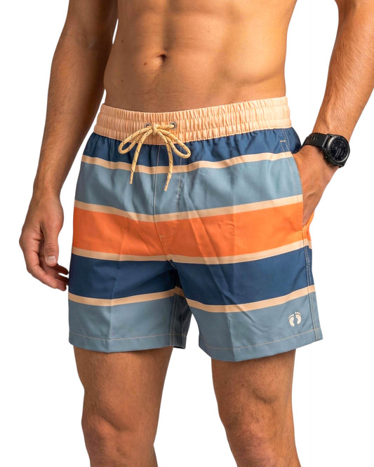 Sunset Stripe Swim Shorts