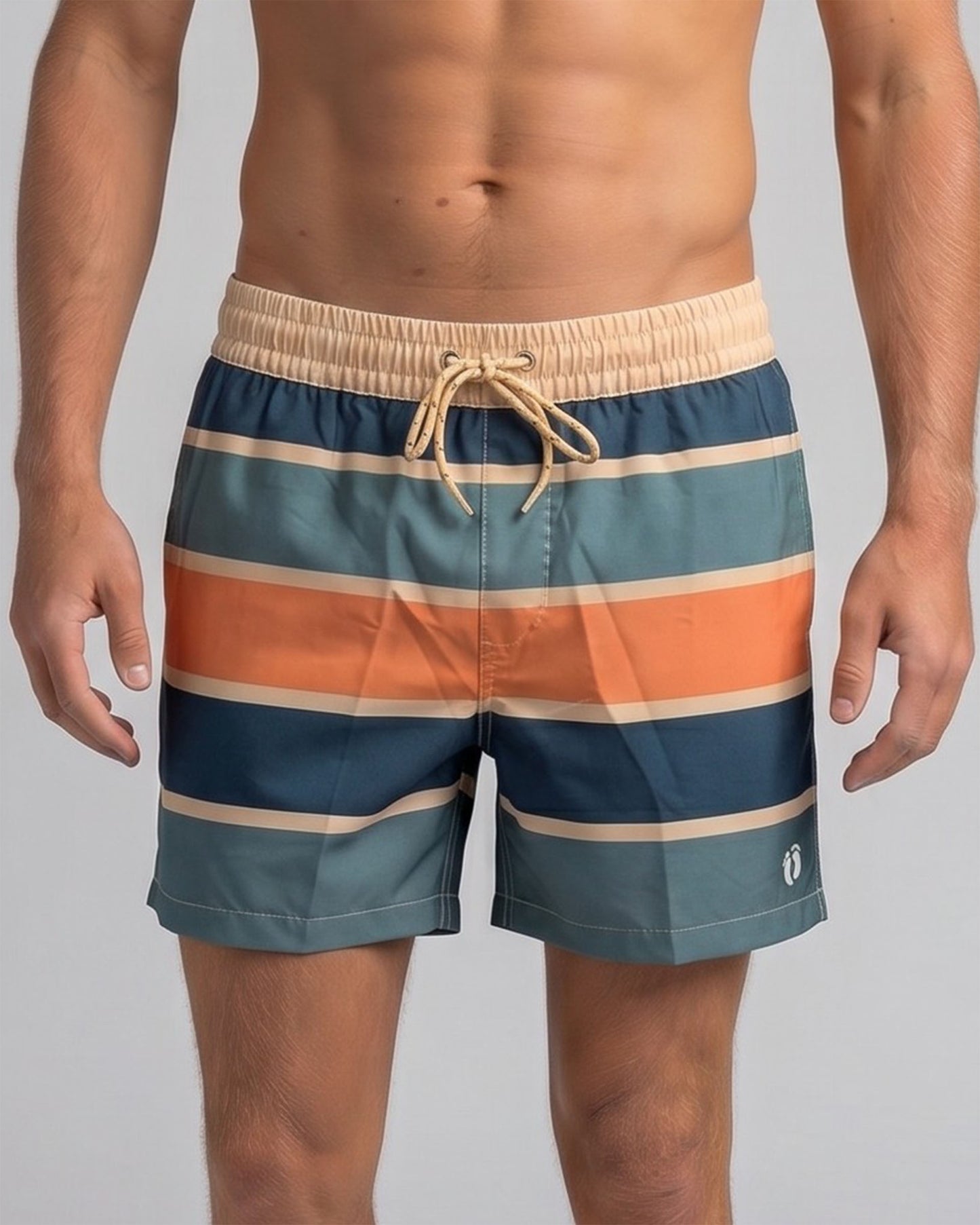 Sunset Stripe Swim Shorts