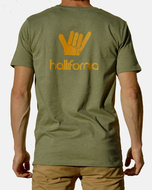 Hang Ten Shaka tshirt - Heather Khaki