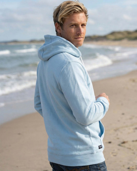 Icon Feet Organic Cotton Hoodie - Powder Blue