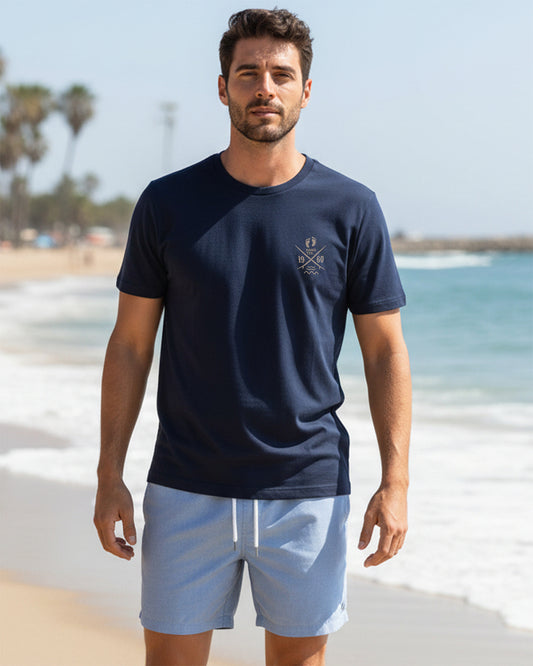 Cross Boards T-shirt - French Navy