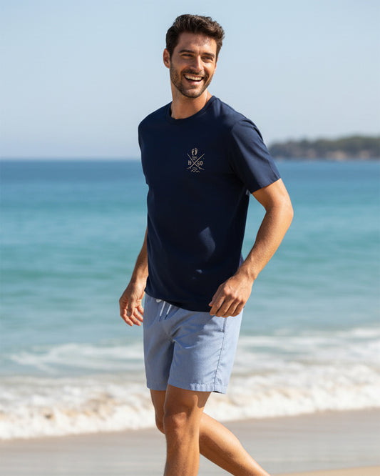 Cross Boards T-shirt - French Navy