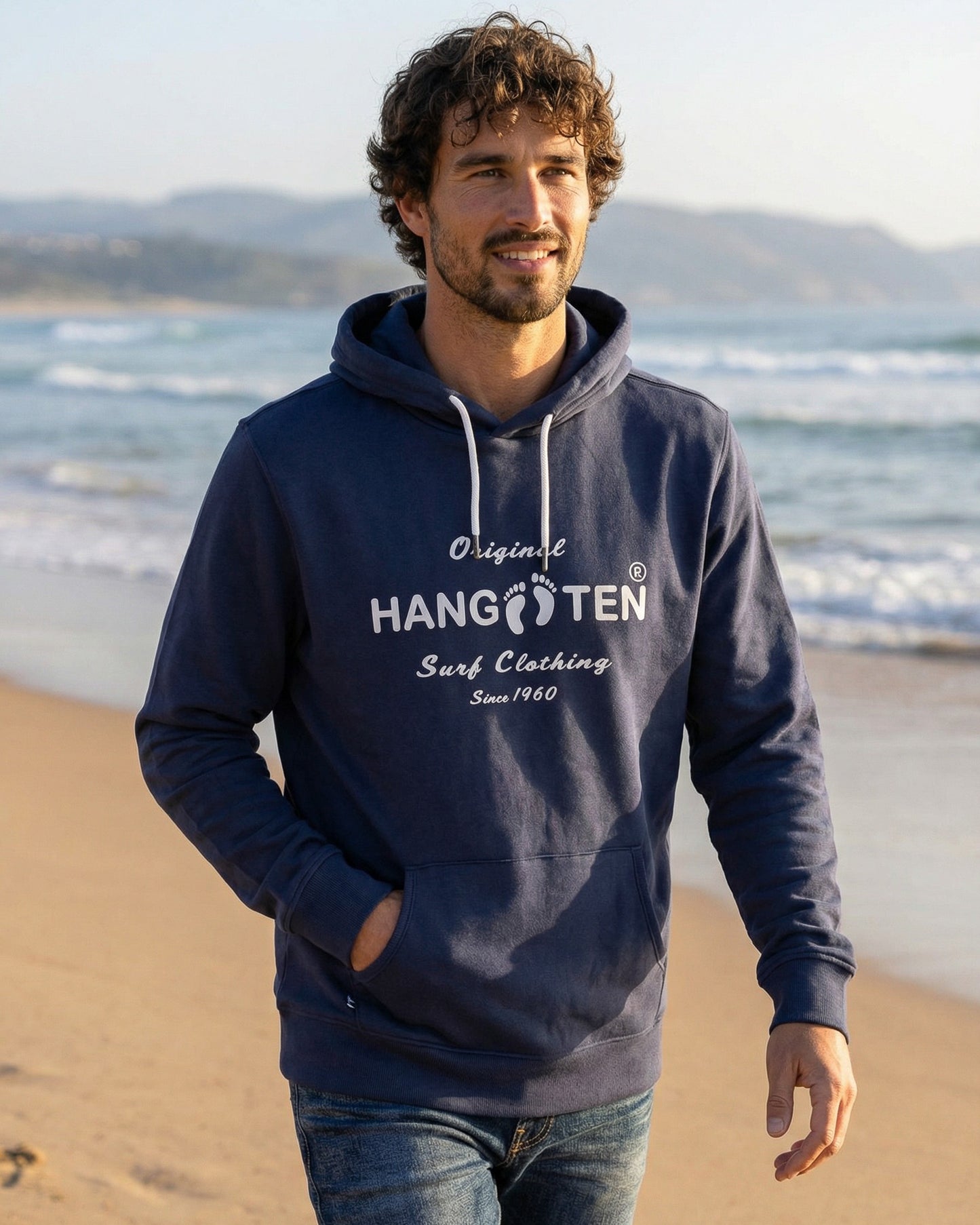 Classic Logo Organic Cotton Hoodie - Mood Indigo