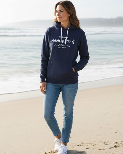 Classic Logo Organic Cotton Hoodie - Mood Indigo W