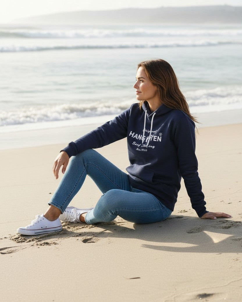 Classic Logo Organic Cotton Hoodie - Mood Indigo W